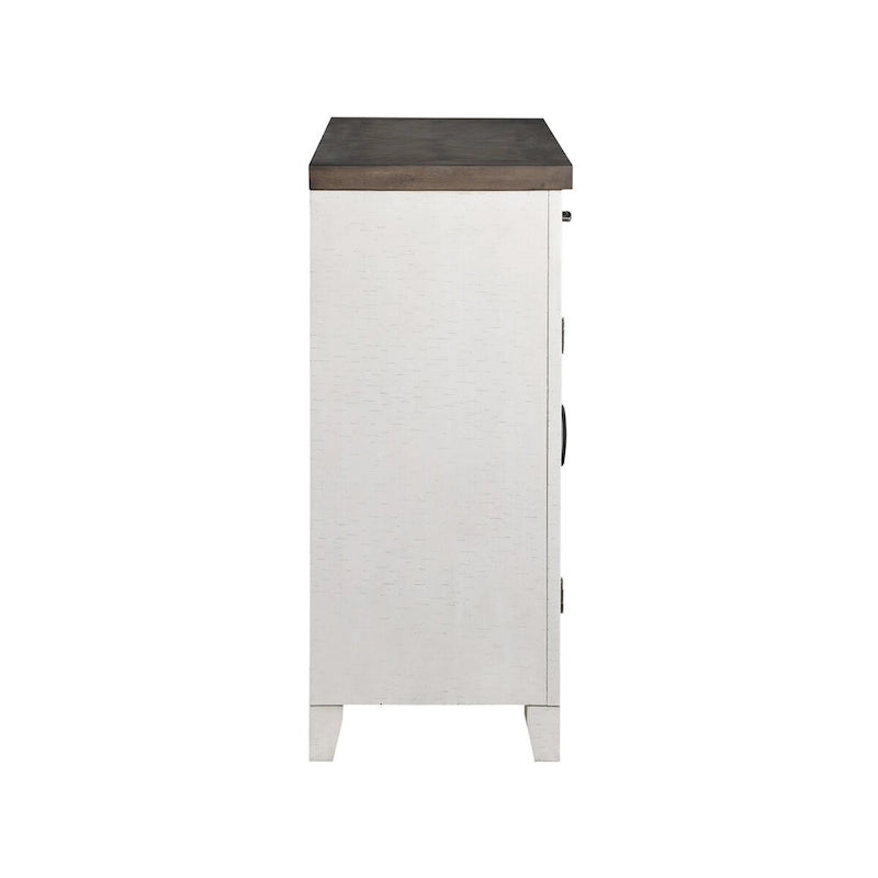 New Classic Furniture Jesse White and Brown Sideboard
