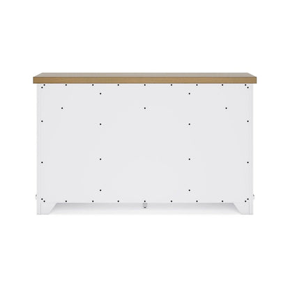 Signature Design by Ashley Ashbryn White/Natural Dining Server - 60 W x 19 D x 37 H