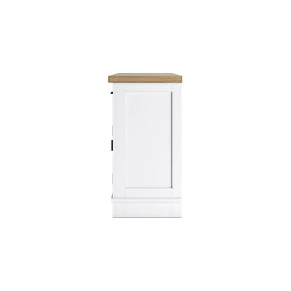 Signature Design by Ashley Ashbryn White/Natural Dining Server - 60 W x 19 D x 37 H