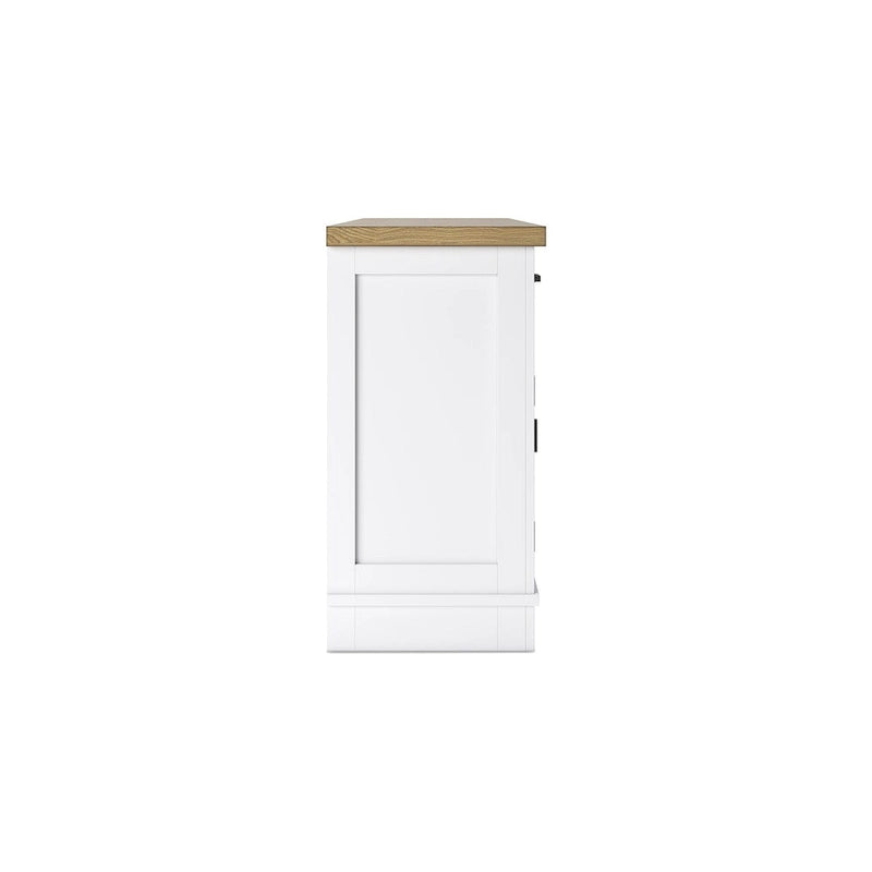 Signature Design by Ashley Ashbryn White/Natural Dining Server - 60 W x 19 D x 37 H