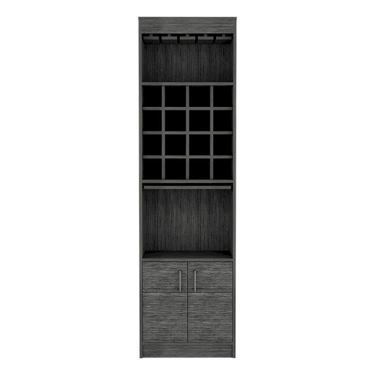 Bar Cabinet for Kitchen, Dining Room,Living Room, Smokey Oak