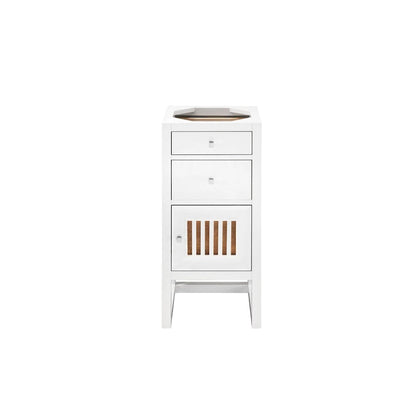 James Martin Vanities Athens 15 Cabinet w/ Drawers and Door, Glossy White