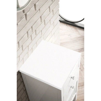 James Martin Vanities Athens 15 Cabinet w/ Drawers and Door, Glossy White