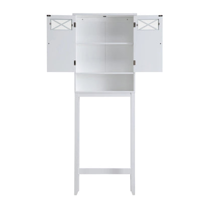 Teamson Home Dawson Over-the-Toilet Space Saver, White - 8L x 25W x 68H