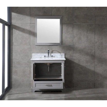 Mareo 36 Solid Wood Bathroom Vanity Set