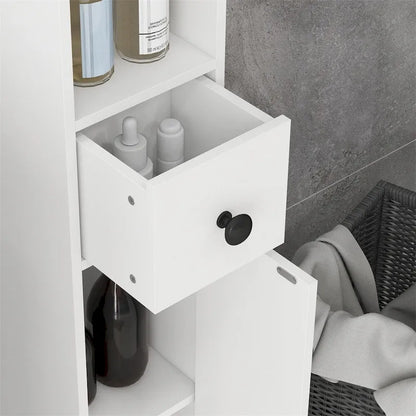 Tall Bathroom Storage Cabinet,Narrow Toilet CabinetAdjustable Shelves