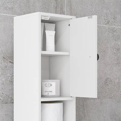 Tall Bathroom Storage Cabinet,Narrow Toilet CabinetAdjustable Shelves