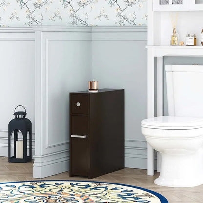 Home Slim Bathroom Storage Cabinet - 19.69D x 6.45W x 22.83H