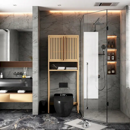 Natural Toilet Storage Rack for Independent Bathroom