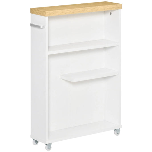 Bathroom Cabinet with Wheels Storage Organizer