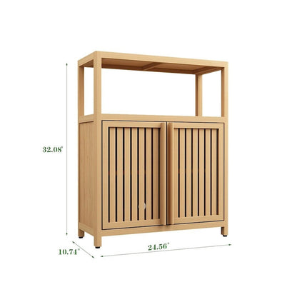 Assorted Bathroom Toilet Bamboo Storage Cabinet