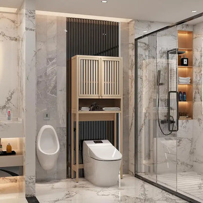 Assorted Bathroom Toilet Bamboo Storage Cabinet