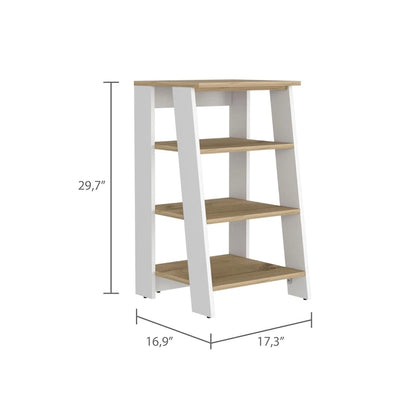 Colyn Linen Cabinet, Four Shelves, Vertical, Light Oak / WhiteHigh quality and durable