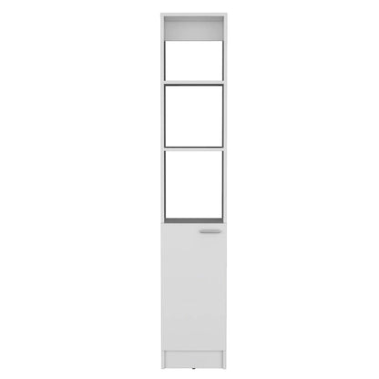 Bathroom Storage Cabinet with one Doors, Tall Bathroom Cabinet with 6 Shelves, for Bathroom, Living Room, Kitchen