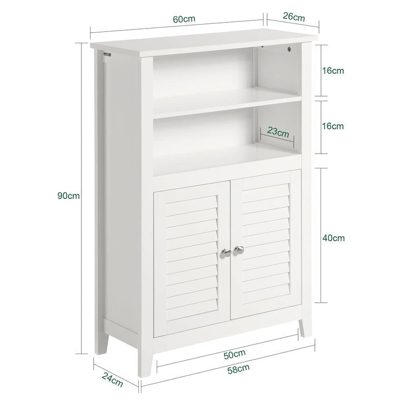 Haotian BZR13-W, Bathroom Cabinet Bathroom Shelf Bathroom Storage Cabinet Unit