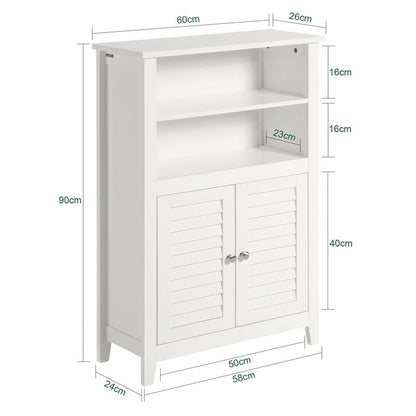 Haotian BZR13-W, Bathroom Cabinet Bathroom Shelf Bathroom Storage Cabinet Unit