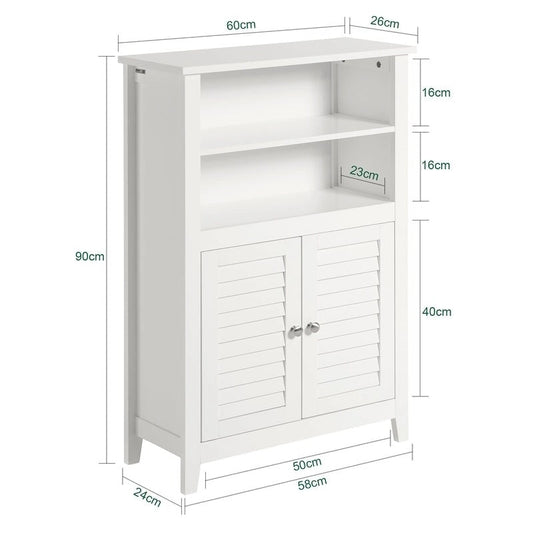 Haotian BZR13-W, Bathroom Cabinet Bathroom Shelf Bathroom Storage Cabinet Unit