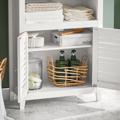 Haotian BZR13-W, Bathroom Cabinet Bathroom Shelf Bathroom Storage Cabinet Unit
