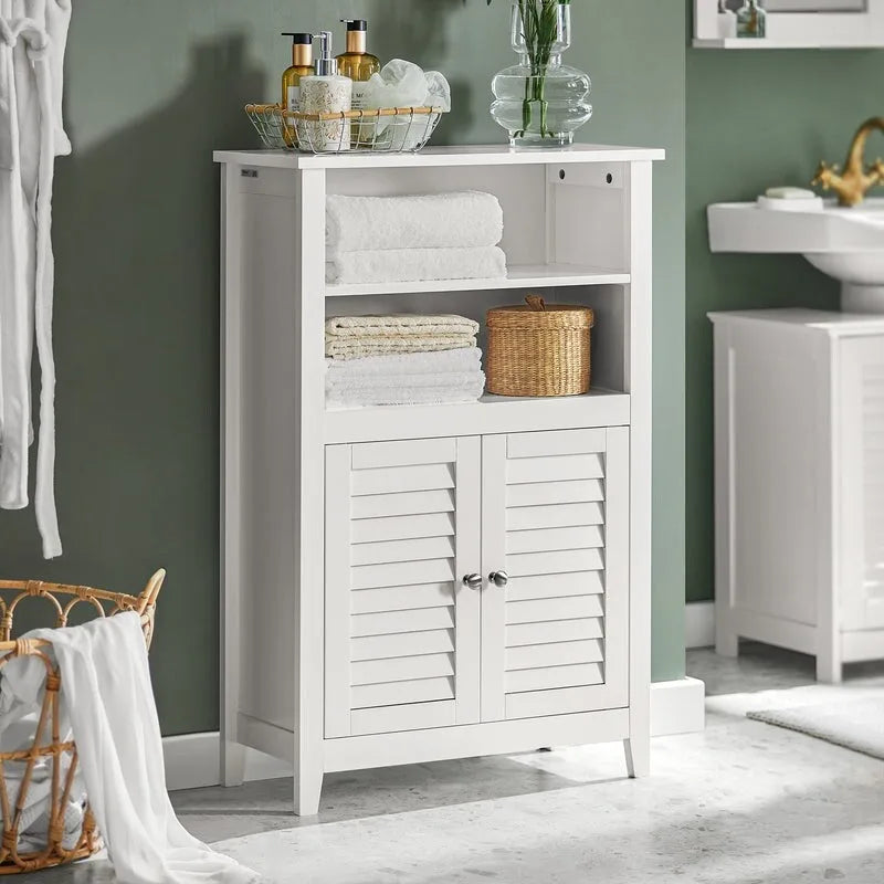Haotian BZR13-W, Bathroom Cabinet Bathroom Shelf Bathroom Storage Cabinet Unit