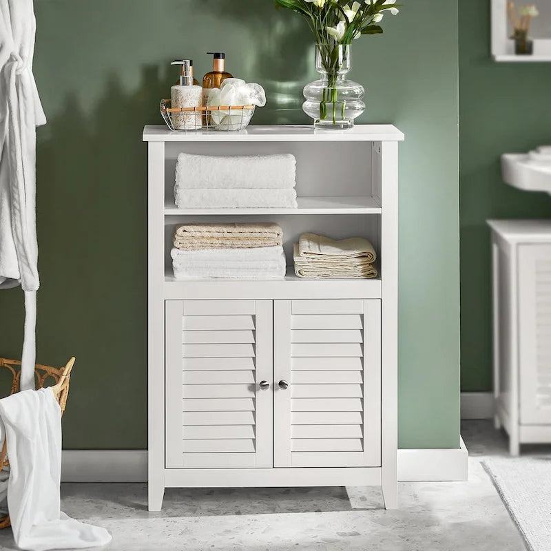Haotian BZR13-W, Bathroom Cabinet Bathroom Shelf Bathroom Storage Cabinet Unit