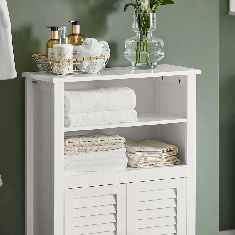 Haotian BZR13-W, Bathroom Cabinet Bathroom Shelf Bathroom Storage Cabinet Unit