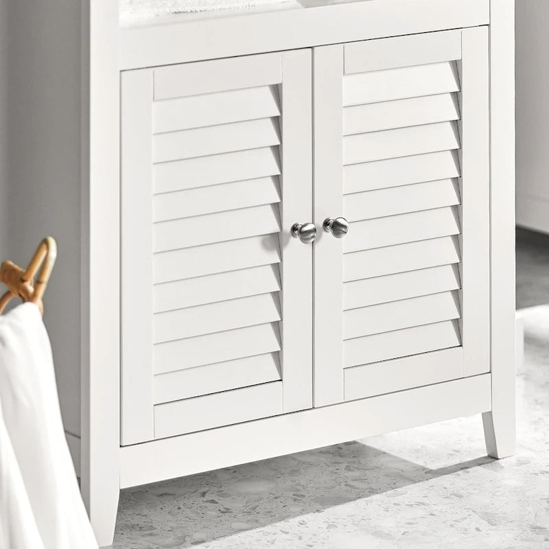 Haotian BZR13-W, Bathroom Cabinet Bathroom Shelf Bathroom Storage Cabinet Unit