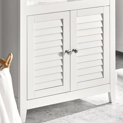 Haotian BZR13-W, Bathroom Cabinet Bathroom Shelf Bathroom Storage Cabinet Unit