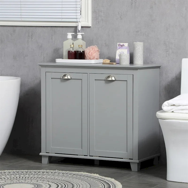 Tilt-Out Laundry Sorter Cabinet