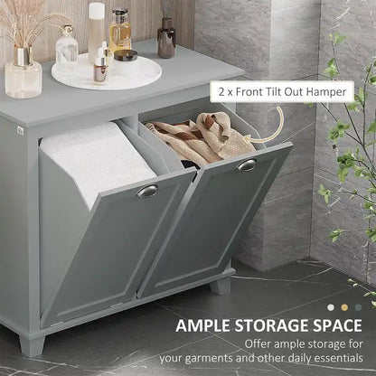 Tilt-Out Laundry Sorter Cabinet