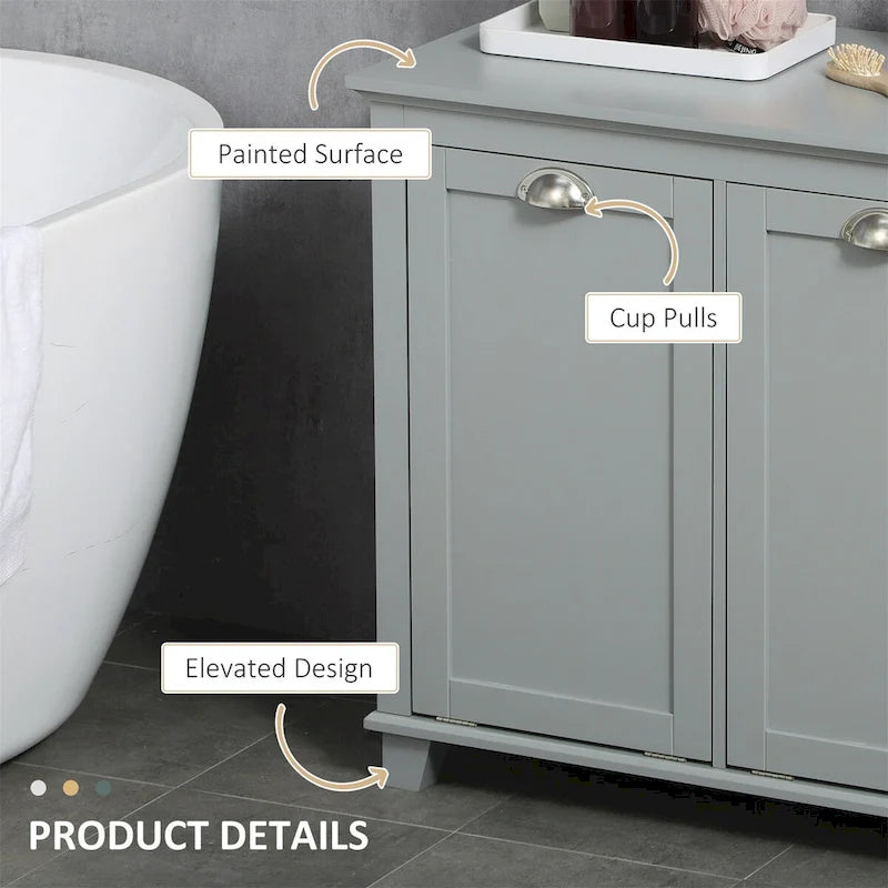 Tilt-Out Laundry Sorter Cabinet