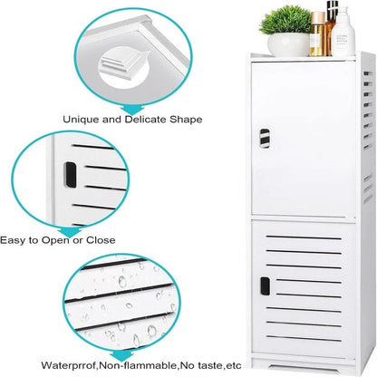 Small Waterproof Bathroom Cabinets Free Standing - 8.7D x 8.7W x 29.5H