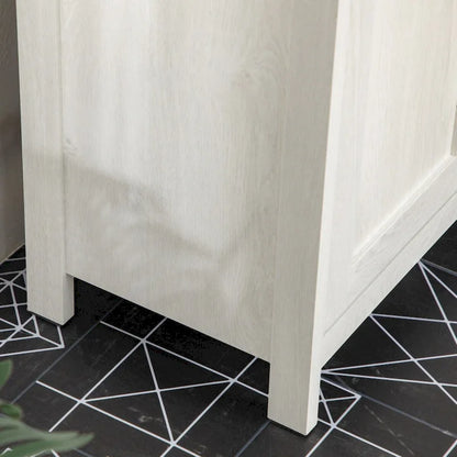 Bathroom Sink Cabinet, Floor Standing Under Sink Cabinet, Freestanding Storage Cupboard with Adjustable Shelf, Double Doors
