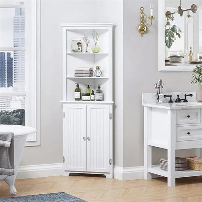 Bathroom Corner Cabinet - 13D x 23W x 65H