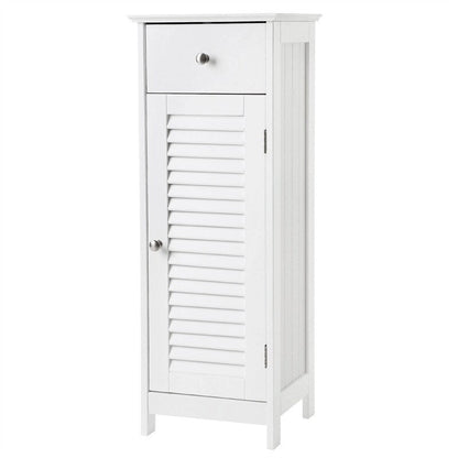 Bathroom Floor Cabinet Storage Organizer Set - 11.8D x 12.6W x 34.3H
