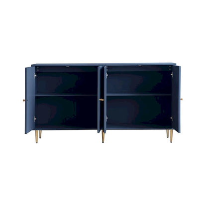 59.8W 4 Door Wooden Cabinet Sideboard Buffet - N/A