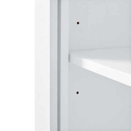 Tall Bathroom Storage Cabinet,Cabinet with Two Doors and One Drawer