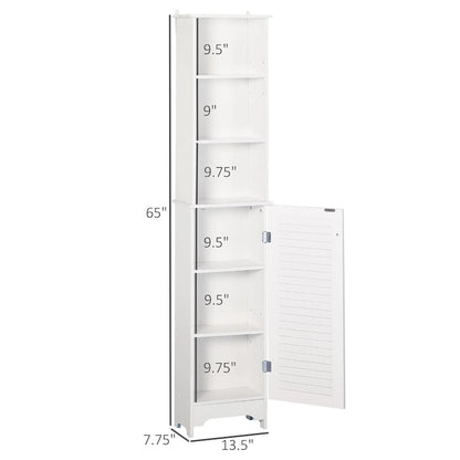 Tower with 3-Tier Open Adjustable Shelf