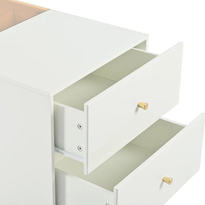 Modern Luxury Multi-Functional Island Vanity Dresser and Storage Cabinet